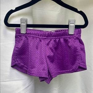 Love Charm Girls Purple Mesh Athletic Shorts size small